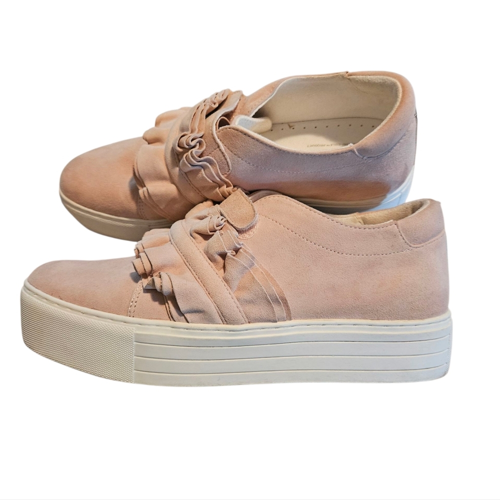 Kenneth Cole New York Women's Ashlee Platform Sneaker with Ruffle Detail 10M